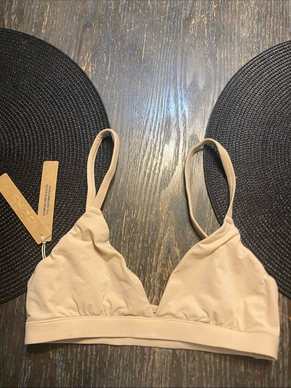 SKIMS Fits everybody Triangle Bralette XS clay